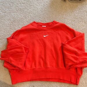 Nike Bright Red Crewneck Sweatshirt